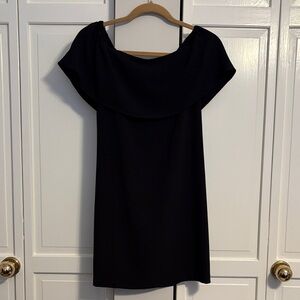 Charles Henry Elegant Black Off-Shoulder Dress XSP Petite NWT